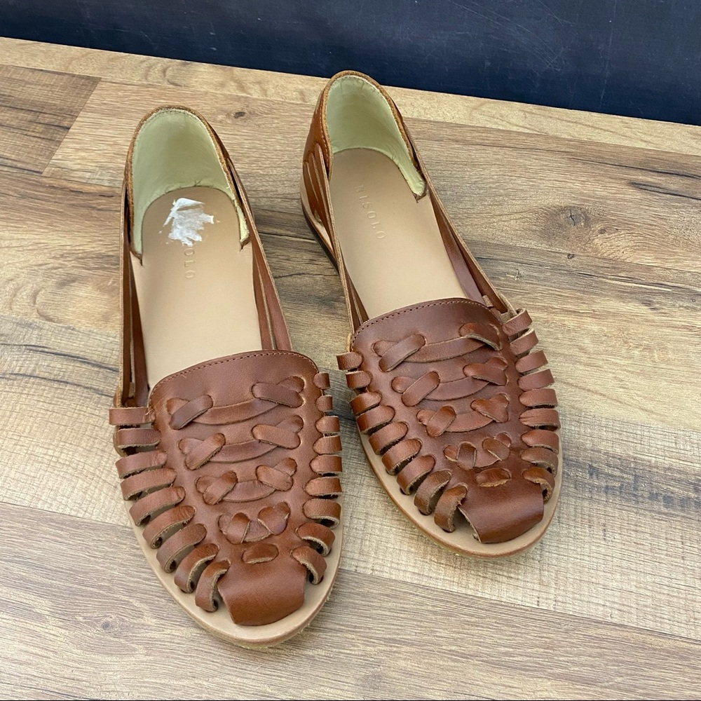 Nisolo Brown Leather Flats